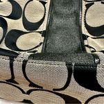 Coach  Black and Cream Signature Tote Patent Leather Handles Trim Y2K  Classic Photo 14