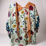 Grace & Lace Floral Print Kimono Blue Size undefined Photo 1