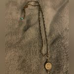 Bronze vintage style D initial necklace Gold Photo 1