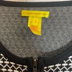 Catherine Malandrino  Black and White Geometric Cardigan Photo 2