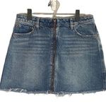 Free People We The Free Zip It Up 100% Cotton Denim Jean Skirt Women Sz 30 Photo 0