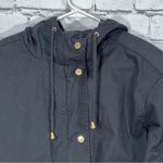 Miss London  Black Women's Hooded Jacket Size S Moto Photo 3