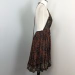 Free People Beach Day Open Back Halter Mini Dress In Black Medium Photo 5