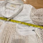 Anthropologie Hei Hei  Jacket Lace Eyelet White Lightweight‎ Bohemian Size S EUC Photo 5