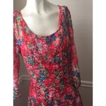 Leslie Fay #1 Women's Sz: 8 Illusion Colorful Lace Skater Dress by Photo 3