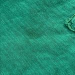 Eddie Bauer Pintuck Henley Top Button Front 3/4 Sleeve Cotton Green XXL Photo 5