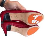 Cole Haan  CHELSEA Red Patent slip on platform Leather Heels Sz 7 NWOB Photo 6