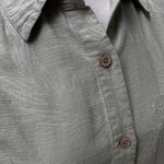 Big Dogs VTG Resortwear 100% Silk Top Sz M Pale Green Button Up Tropical Coastal Photo 10