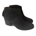 Toms Black Suede Leila‎ Ankle Boots Booties Tassel Back Zippers Women's Size 9 Photo 8