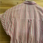 Vintage 60’s Alternating Current Size Medium Pinstripe Collared Romper Pink Photo 6