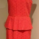 Max Studio  Salmon Pink Lace Knee Length Sleeveless Zip In Back V Neck SZ… Photo 0