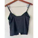 Edikted Black and Green Lace Trim Cropped Tank Size Small Photo 5