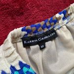 Karina Grimaldi Wide Leg Jumpsuit Strapless Blue and White Size XS Photo 4