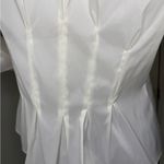 Chetta B  Elegant Cream Ruffle Blouse Photo 7