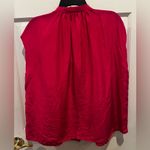 Banana Republic  100% silk blouse in hot pink Photo 1