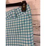 Women's Nike Golf Blue & White Gingham Bermuda Shorts Size 8 Photo 2