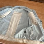 POL  EUC Light Two Tone Blue and Cream Denim Jacket Sz S 19” p2p Photo 9