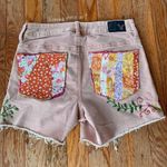 American Eagle pink quilted reworked embroidered Outfitters shorts Photo 3