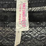 Free People Pucker Lace Tunic Top Black Large WhimsiGoth Fairy Edwardian Witchy Photo 8