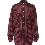 The Kooples Women’s Striped Puff-Sleeve Button Down Shirt Photo 10