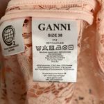 Ganni Duval Corded Lace Pink Midi Dress Womens EU 38 US 6/8 Photo 13