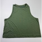 By Avocado‎ Cropped Tank Top Sleeveless Athletic Olive Green Activewear Size L Photo 0