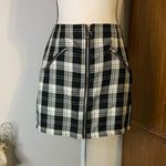 Rue 21  Black and White Plaid Mini Skirt Photo 0