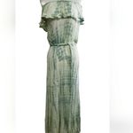 Anthropologie Tie Dye Sleeveless Ruffle Bohemian Maxi Dress Photo 0