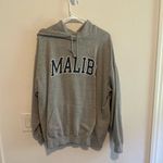 Brandy Melville Hoodie Oversized In Grey Sz L Photo 1