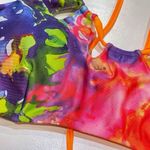 NEW Robb Lulu M Bikini Top Groovy Lucy Bralette Strappy Cutout Swimwear Bright Purple Size M Photo 6