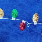 Tipsy Elves Womens Christmas Lights Ugly Christmas Sweater Size Small Photo 6