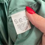 Sea New York. NEW NWT Risa Ramie Satin Midi Dress In Sage Green Photo 10