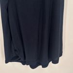 NWT Mono B Overlay Back Workout Tank Top Jersey Knit Open Back Large Navy Blue Photo 4