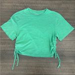 Universal Threads Universal Thread Green Ruched Crop Top Photo 0