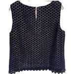 Karl Lagerfeld Navy Crochet 2 Piece Set Top and Skirt, Size 16 Photo 3