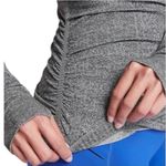 Athleta  Speedlight Heather Gray Seamless Top Long Sleeve Gym Athletic Size Small Photo 1