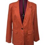 Sanctuary Kora Linen Blend Blazer Structured Fully Lined Cool Clay NWT Medium Photo 0