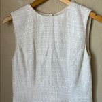 Oscar de la Renta  pearl white tweed sleeveless dress Photo 2
