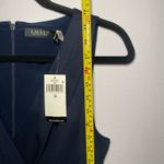 Ralph Lauren NWT Lauren Surplice Jersey Sleeveless Knee Length Dress Navy 10 Photo 7