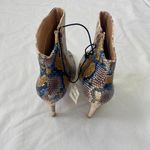 EXPRESS NWT  90s Style Gray Blue Multi Snake Print Stiletto High Heel Boots US 7 Photo 4
