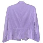🎄Vintage Lady Dorby Lavender Faux Suede Blazer Jacket Purple Size 16W Photo 2