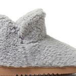 Dearfoams  Womens Terry Slipper Booties Size 5-6 Faux Fur Gray Washable New Photo 4
