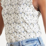 Nation Ltd ‎ Paulette Floral Flutter Sleeve Pima Cotton Top Cottagecore Photo 0