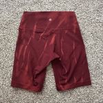 Lululemon red & orange tie-dye bike shorts size 6 Photo 2