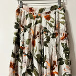 Coco Cabana Cabaña Floral Wide Leg Palazzo Cropped Pants Pull On Vacation Resort Photo 3