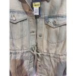 Universal Threads Universal Thread Womens Denim Jacket Light Wash Drawstring Waist Size L Photo 1