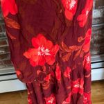 Sonoma Plus Size  Goods For Life Tiered Red Floral Maxi Dress Size XL Photo 6