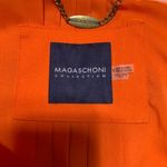 Magaschoni  collection orange vest utility size 8 autumn fall minimalist business Photo 3