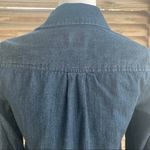 A New Day  Dark Denim Stretch Button Down Top S Photo 6