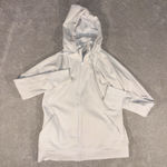 Athleta  Triumph Hoodie Womens‎ L Large White Full Zip Long Sleeve Photo 0